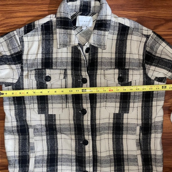 NWT Lucky Brand Oversized Plaid Flannel Shacket - Picture 5 of 10
